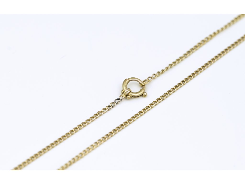 Zlatý řetízek pancéř – detail zapínání