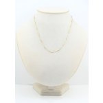 Zlatý řetízek, náhrdelníkový vzor.