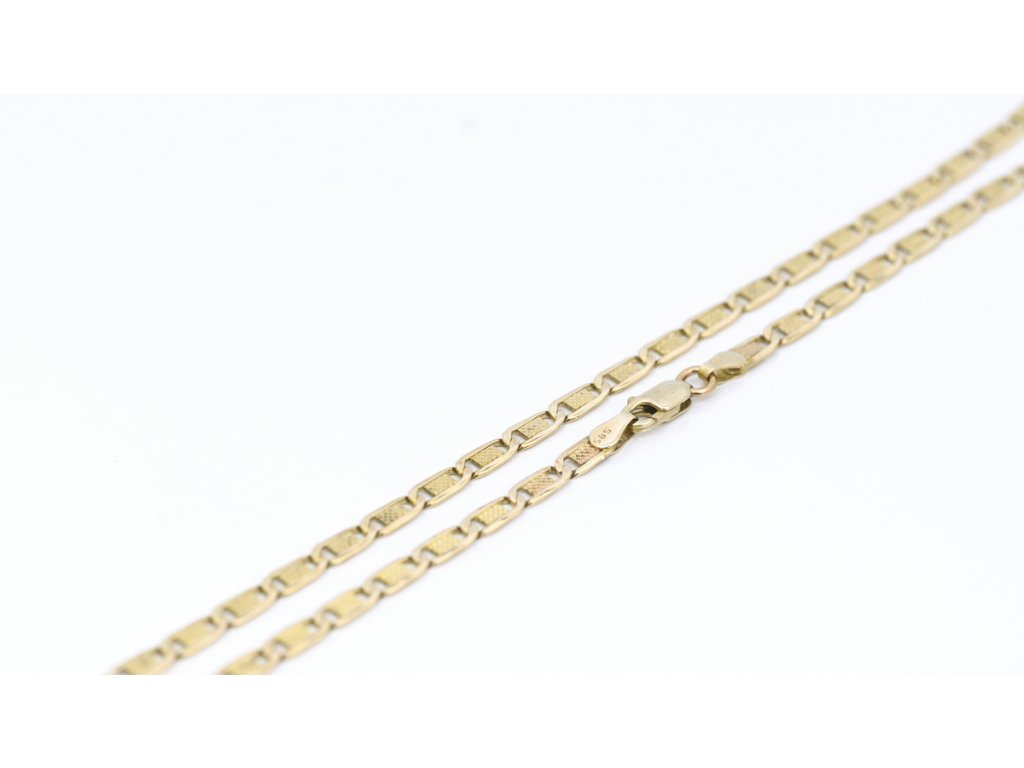 Zlatý řetízek, vzor valentino.