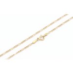 Zlatý řetízek, vzor figaro.