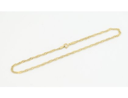 Zlatý náramek, vzor singapur.