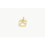 Zlatý přívěšek znamení blíženci dvoubarevný