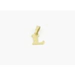 Zlatý přívěšek písmeno L