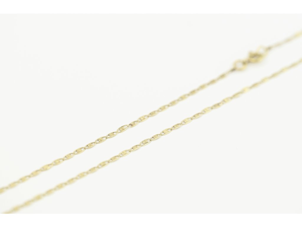 Zlatý řetízek valentino – detail článků