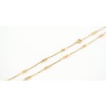 Zlatý řetízek anker se spirálami – detail