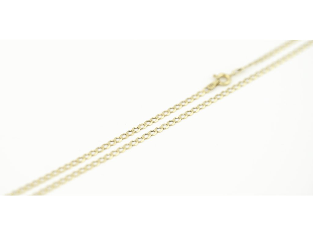 Zlatý řetízek pancer – detail očků