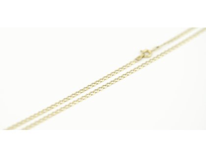 Zlatý řetízek pancer – detail očků