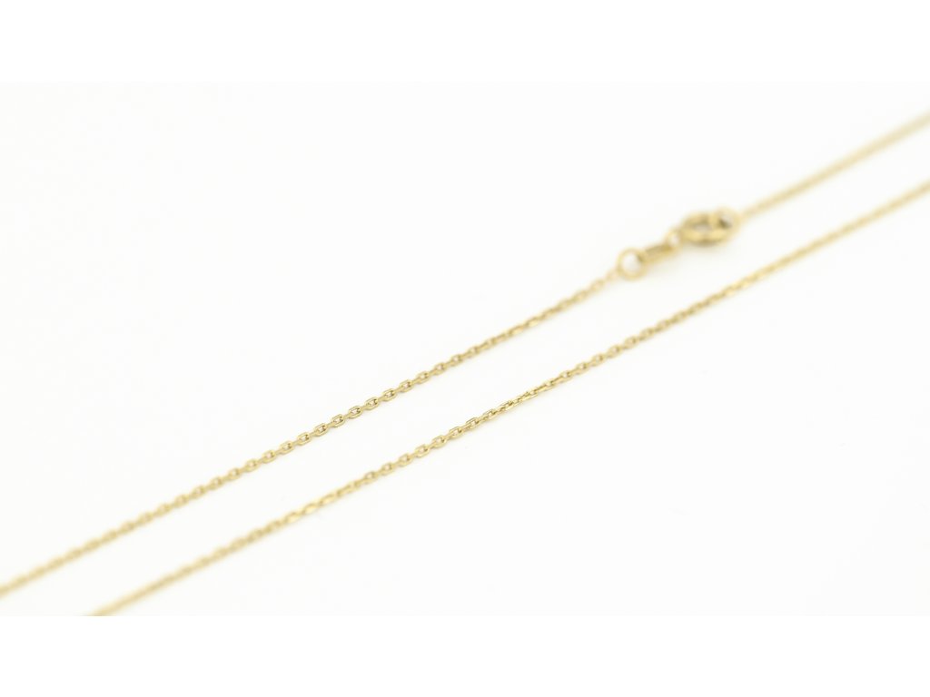 Zlatý řetízek anker – detail