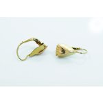 Dámské náušnice ze žlutého a červeného zlata