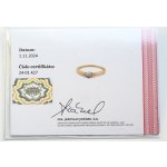 Certifikát ke zlatému prstenu s diamantem