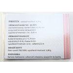 Certifikát CGL ke zlatému prstenu s rubínem