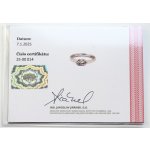 Certifikát prstenu – přední strana