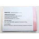 Certifikát ČGL ke zlatému prstenu s diamantem